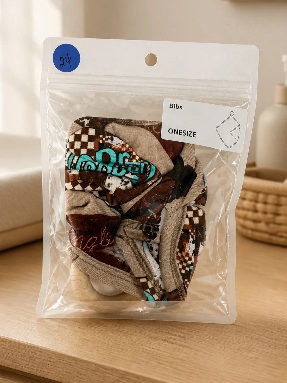 NWT BAMBOO Baby Lovie With Wood Teething Ring Dr Pepper Design